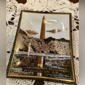 Houze Art Washington D.C. souvenir trinket dish/tray Washington Monument
